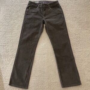 Stio Rivet Corduroy Pants Mens 30S (31x30) Gray Organic Cotton Stretch